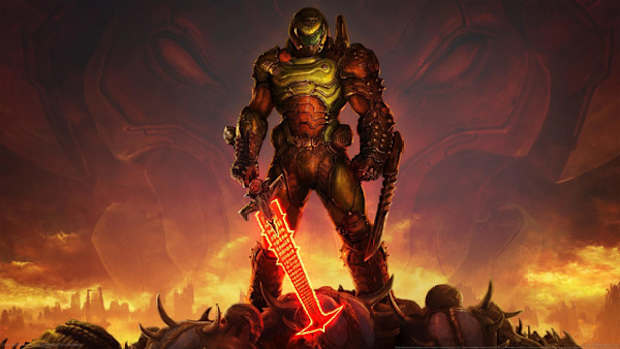 Doom Slayer menacing pose